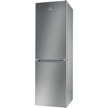 Indesit-Fridge-Freezer-Free-standing-LD85-F1-S-Silver-2-doors-Perspective