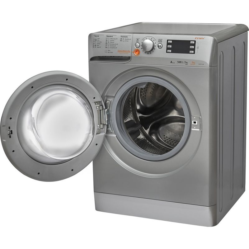 Indesit-Washer-dryer-Free-standing-XWDA-75128X-S-UK-Silver-Front-loader-Perspective_Open
