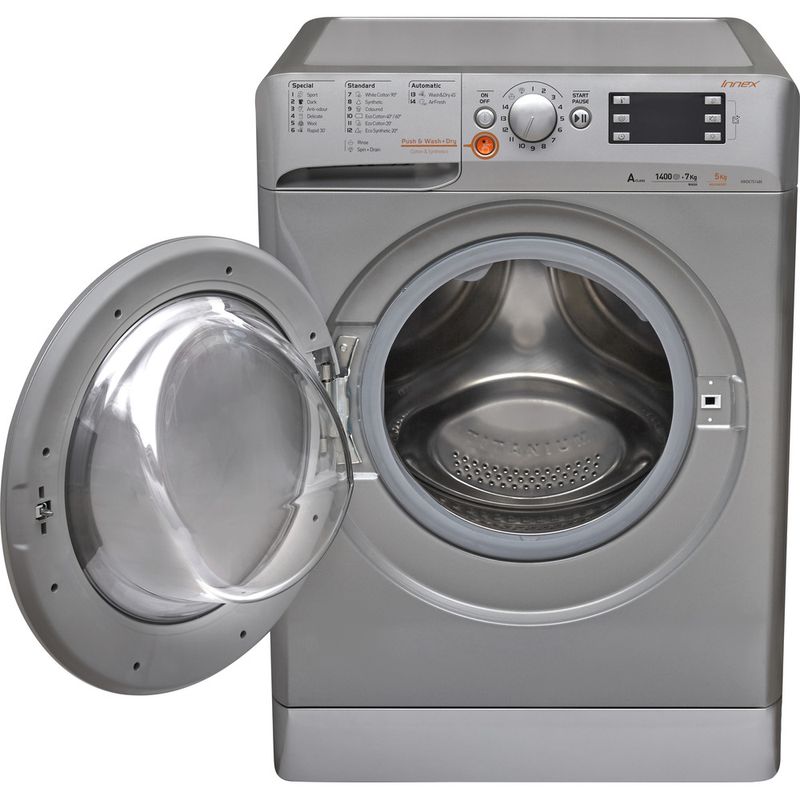 Indesit-Washer-dryer-Free-standing-XWDA-75128X-S-UK-Silver-Front-loader-Frontal_Open