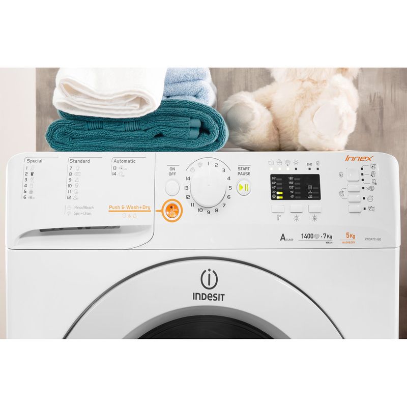 Indesit-Washer-dryer-Free-standing-XWDA-751480X-W-UK-White-Front-loader-Lifestyle-control-panel