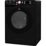 Indesit-Washer-dryer-Free-standing-XWDE-751480X-K-UK-Black-Front-loader-Perspective