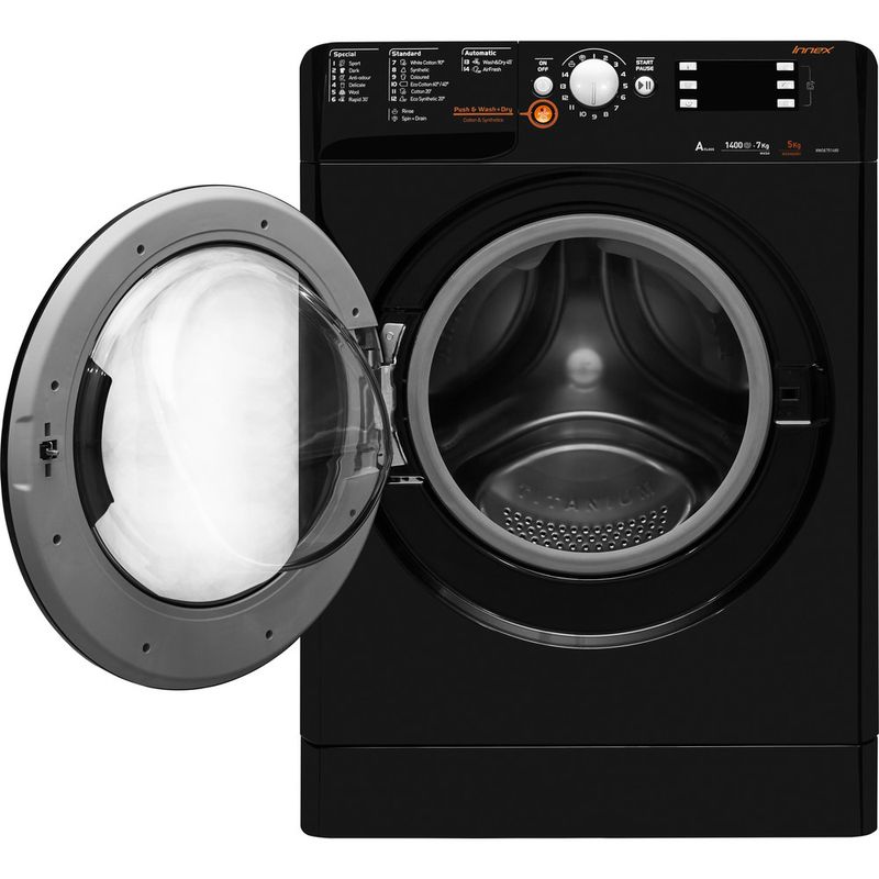 Indesit-Washer-dryer-Free-standing-XWDE-751480X-K-UK-Black-Front-loader-Frontal-open