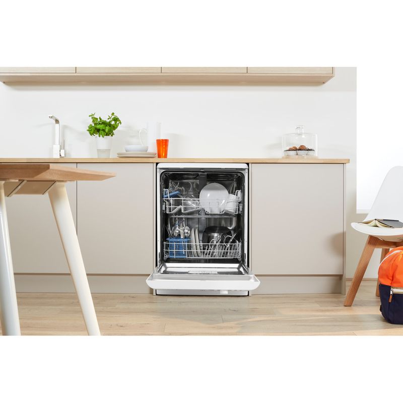Indesit-Dishwasher-Free-standing-DFP-27B1-UK-Free-standing-A-Lifestyle_Frontal_Open