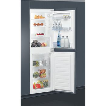 Indesit-Fridge-Freezer-Built-in-IB-5050-A1-D.UK-Steel-2-doors-Perspective-open