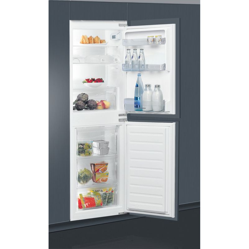 Indesit-Fridge-Freezer-Built-in-E-IB-15050-A1-D.UK-Steel-2-doors-Lifestyle-perspective-open