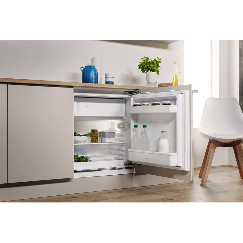 Indesit-Refrigerator-Built-in-IF-A1.UK-Steel-Lifestyle-perspective-open