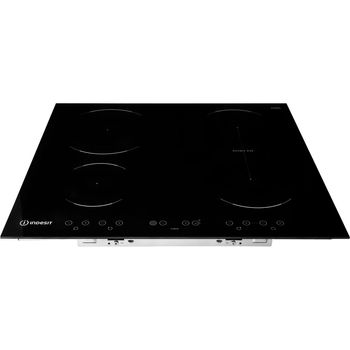 Indesit-HOB-VID-641-B-C-Black-Induction-vitroceramic-Frontal-top-down