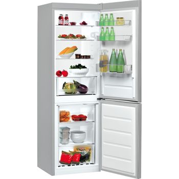 Indesit-Fridge-Freezer-Free-standing-LR7-S1-S-UK-Silver-2-doors-Lifestyle-perspective-open