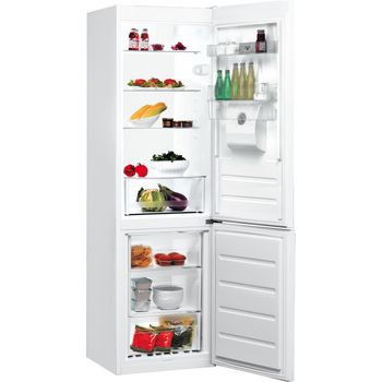 Indesit-Fridge-Freezer-Free-standing-LR8-S1-W-AQ-UK-White-2-doors-Perspective-open