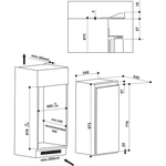 Indesit-Refrigerator-Built-in-INS-901-AA-Steel-Technical-drawing