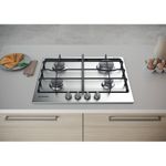 Indesit HOB THA 642 IX/I Inox GAS Lifestyle frontal top down