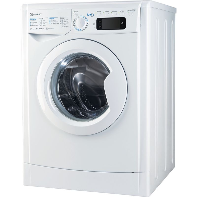 Indesit-Washing-machine-Free-standing-LWE-91483-W-UK-White-Front-loader-A----Perspective