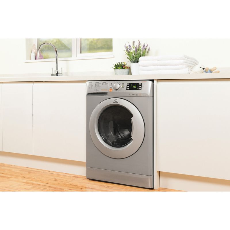 Indesit-Washer-dryer-Free-standing-XWDE-861480X-S-UK-Silver-Front-loader-Lifestyle-perspective
