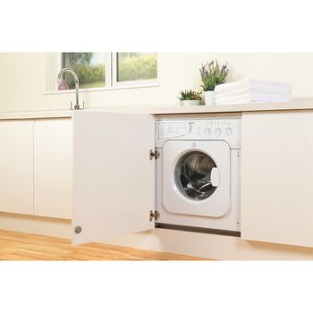 Indesit integrated store washing machine iwme127