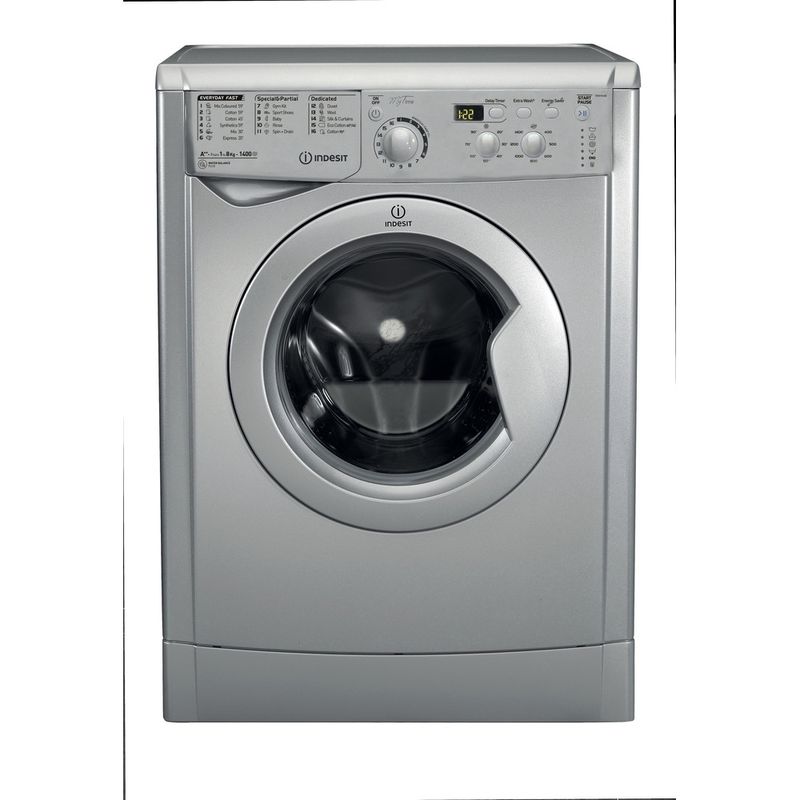 Indesit-Washing-machine-Free-standing-EWD-81482-S-UK-Silver-Front-loader-A---Frontal