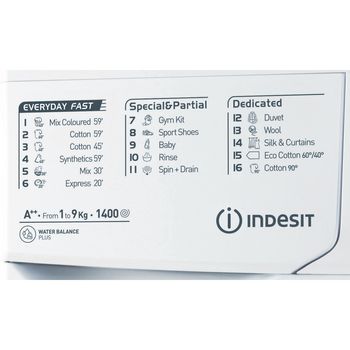Indesit-Washing-machine-Free-standing-EWE-91482-W-UK-White-Front-loader-A---Program
