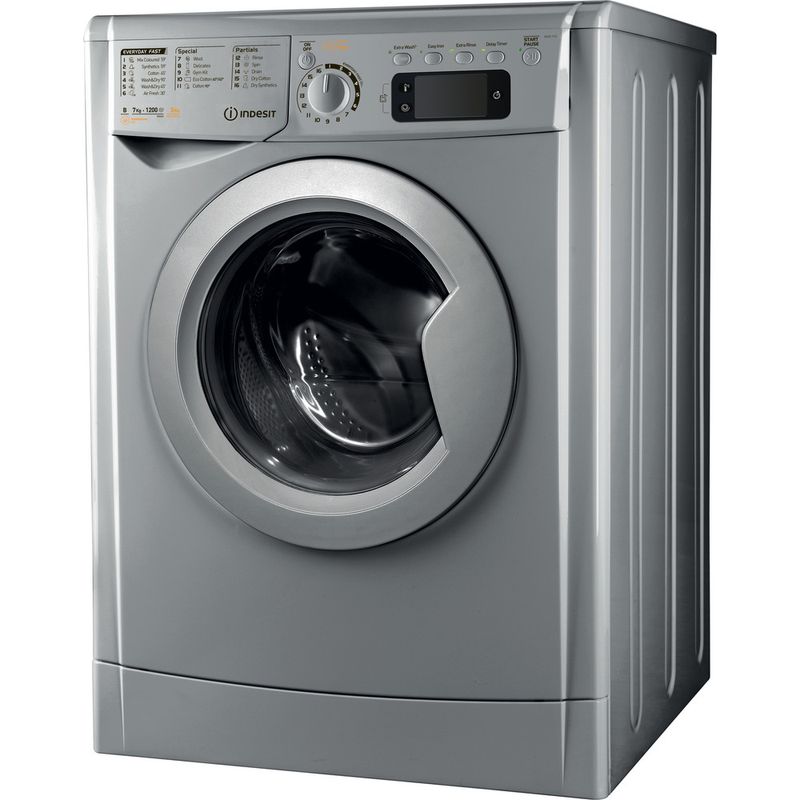 Indesit-Washer-dryer-Free-standing-EWDE-7125-S-UK-Silver-Front-loader-Perspective