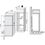 Indesit-Fridge-Freezer-Built-in-IN-C-325-FF-White-2-doors-Technical-drawing