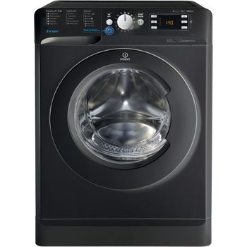 Indesit-Washing-machine-Free-standing-BWE-91484X-K-UK-Black-Front-loader-A----Frontal