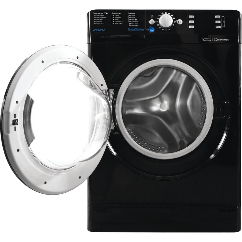 Indesit-Washing-machine-Free-standing-BWE-91484X-K-UK-Black-Front-loader-A----Frontal-open
