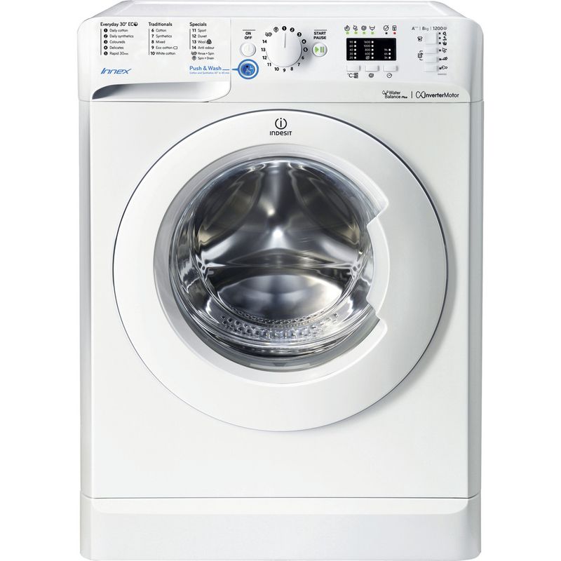 Indesit-Washing-machine-Free-standing-BWA-81283X-W-UK-White-Front-loader-A----Frontal