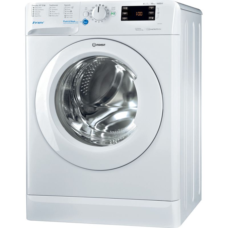 Indesit-Washing-machine-Free-standing-BWE-101684X-W-UK-White-Front-loader-A----Perspective