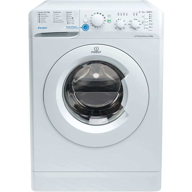 Indesit-Washing-machine-Free-standing-BWSC-61252-W-UK-White-Front-loader-A---Frontal