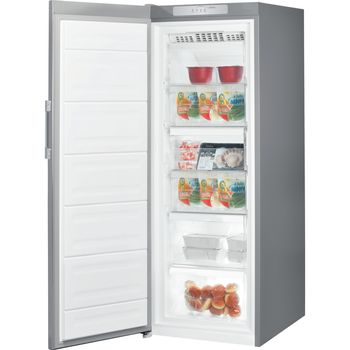 Indesit-Freezer-Free-standing-UI6-F1T-S-UK-Silver-Perspective_Open