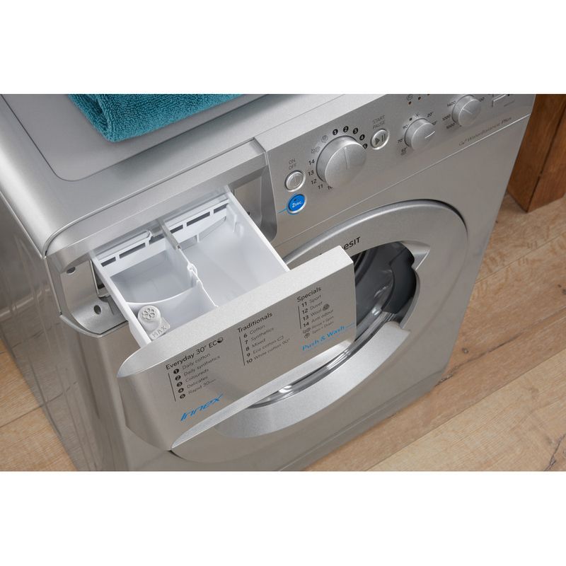 Indesit-Washing-machine-Free-standing-BWC-61452-S-UK-Silver-Front-loader-A---Drawer