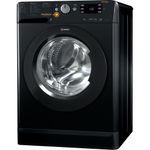 Indesit-Washer-dryer-Free-standing-XWDE-861480X-K-UK-Black-Front-loader-Perspective