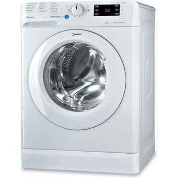 Indesit-Washing-machine-Free-standing-BWE-91484X-W-UK-White-Front-loader-A----Perspective