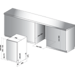 Indesit-Dishwasher-Built-in-DSIE-2B10-UK-Full-integrated-A--Technical-drawing