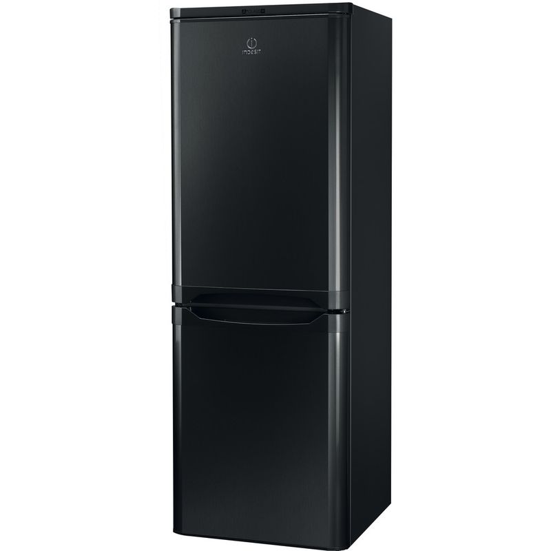 Indesit-Fridge-Freezer-Free-standing-IBD-5515-B-UK-Black-2-doors-Perspective
