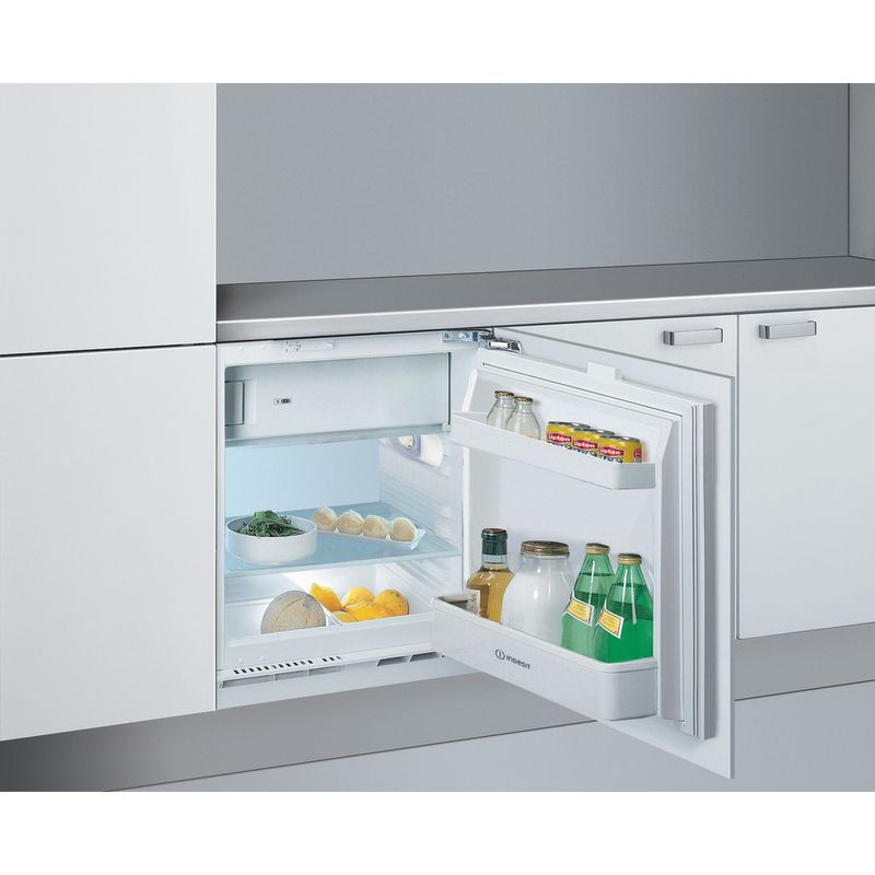 Indesit-Refrigerator-Built-in-IF-A1.UK.1-Steel-Lifestyle-perspective-open