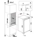 Indesit-Freezer-Built-in-INF-901-E-AA.1-White-Technical-drawing