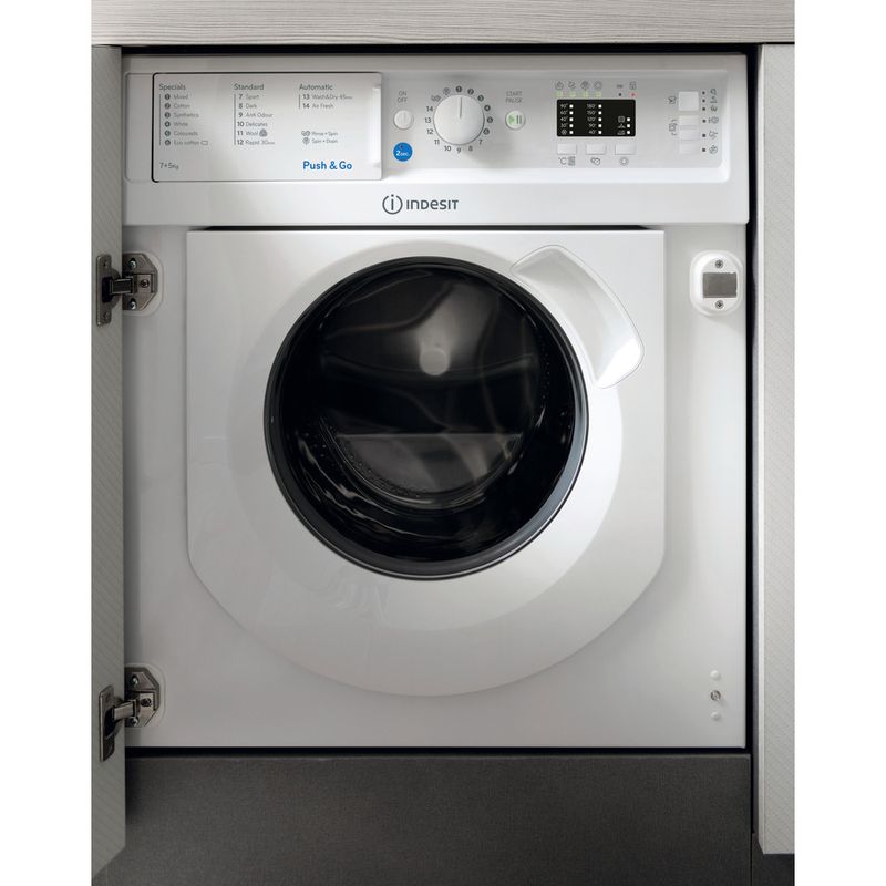 Indesit-Washer-dryer-Built-in-BI-WDIL-7125-UK-White-Front-loader-Frontal