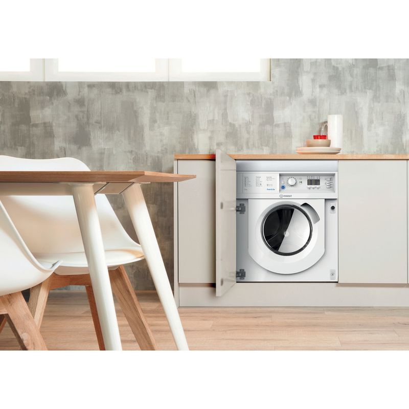 Integrated Washer Dryer Indesit BI WDIL 7125 UK