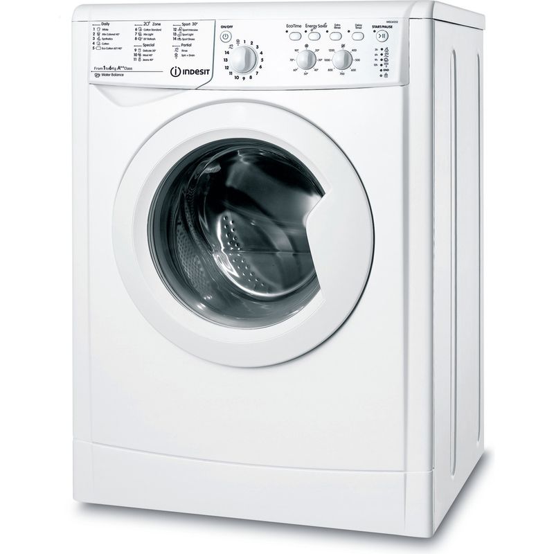 Indesit-Washing-machine-Free-standing-IWSC-61252-ECO-UK-White-Front-loader-A---Perspective