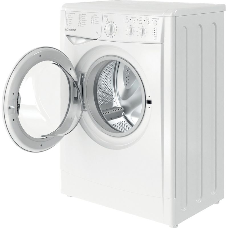 Indesit-Washing-machine-Free-standing-IWSC-61251-W-UK-N-White-Front-loader-F-Perspective-open