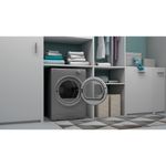 Indesit Dryer I1 D80S UK Silver Lifestyle perspective open