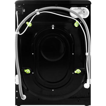 Indesit Washing machine Freestanding BWE 91484X K UK N Black Front loader C Back / Lateral