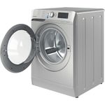 Indesit Washing machine Freestanding BWE 91484X S UK N Silver Front loader C Perspective open