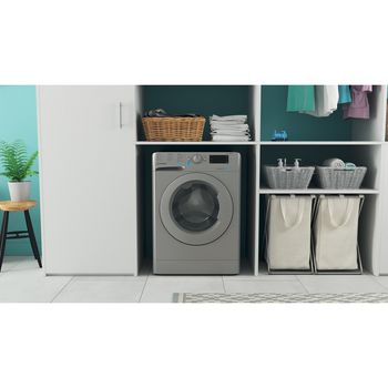 Indesit Washing machine Freestanding BWE 91484X S UK N Silver Front loader C Lifestyle frontal