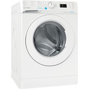 Indesit Washing machine Freestanding BWA 81485X W UK N White Front loader B Perspective