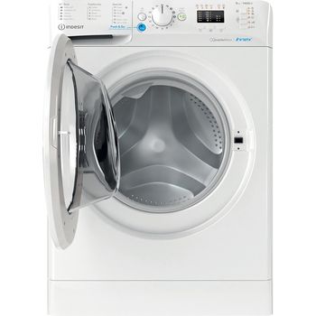 Indesit Washing machine Freestanding BWA 81485X W UK N White Front loader B Frontal open