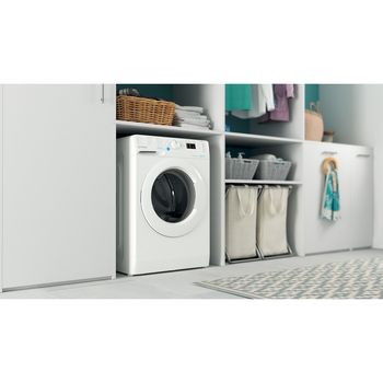 Indesit Washing machine Freestanding BWA 81485X W UK N White Front loader B Lifestyle perspective