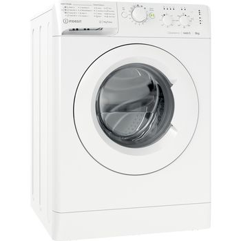 Indesit Washing machine Freestanding MTWC 91484 W UK White Front loader C Perspective