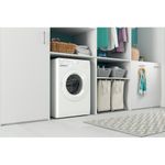 Indesit Washing machine Freestanding MTWC 91484 W UK White Front loader C Lifestyle perspective