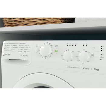 Indesit Washing machine Freestanding MTWC 91484 W UK White Front loader C Lifestyle control panel