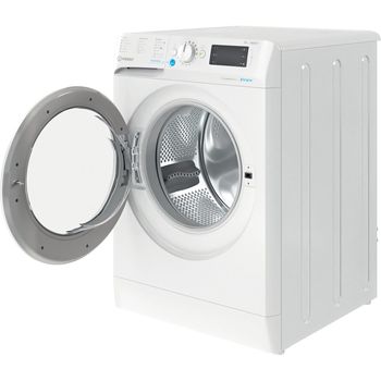 Indesit Washing machine Freestanding BWE 101685X W UK N White Front loader B Perspective open